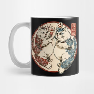 Japanese Sumo Wrestling Cats Men Women Kids Mug